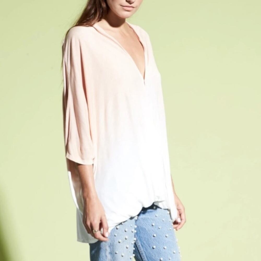 Last Chance NWT Gypsy 05 Boho Apricot Ombré Poncho Top Sz M